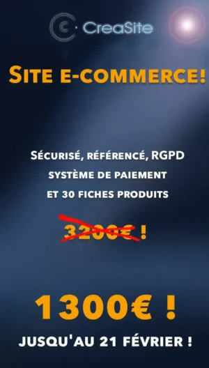 site e commerce promo